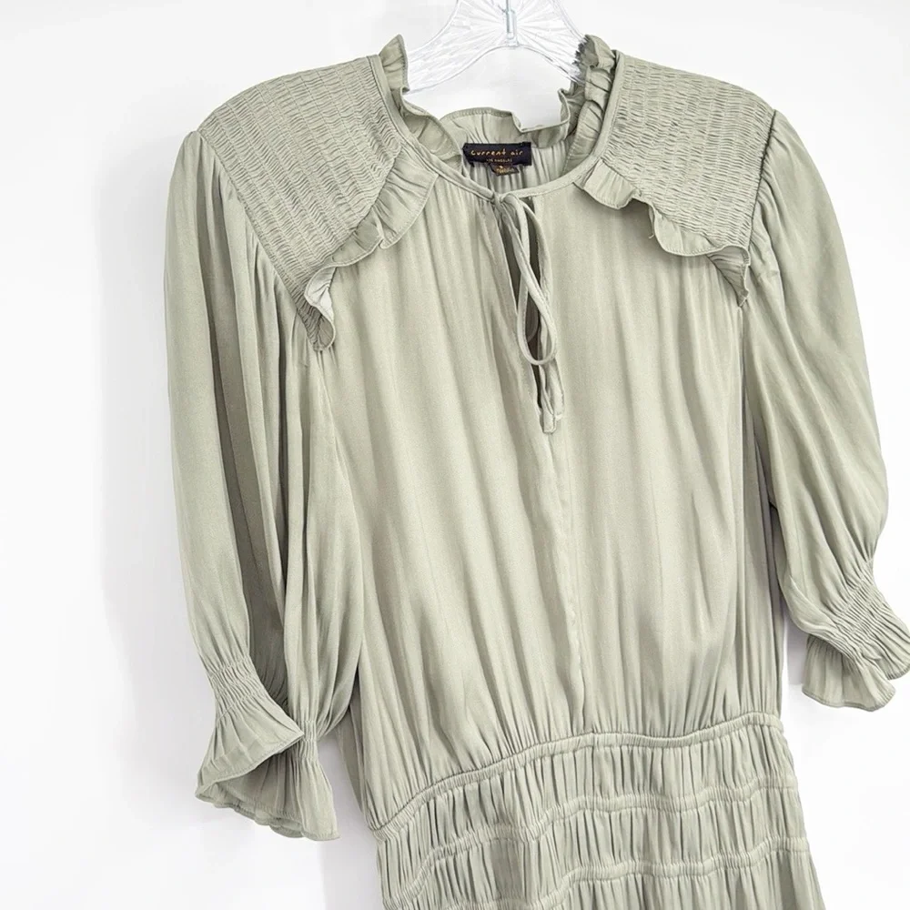 Anthropologie Current Air Sage Green Midi Dress - Picture 11 of 13